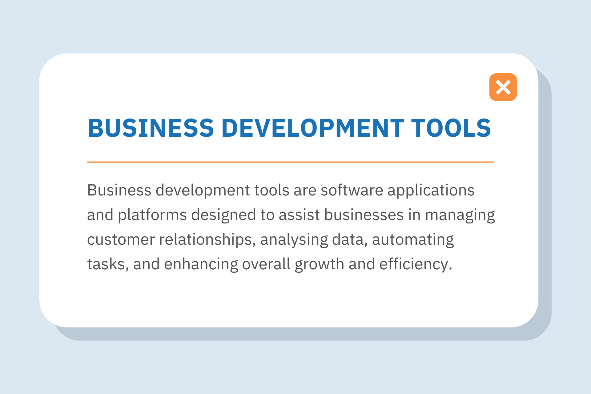 Business Development Tools