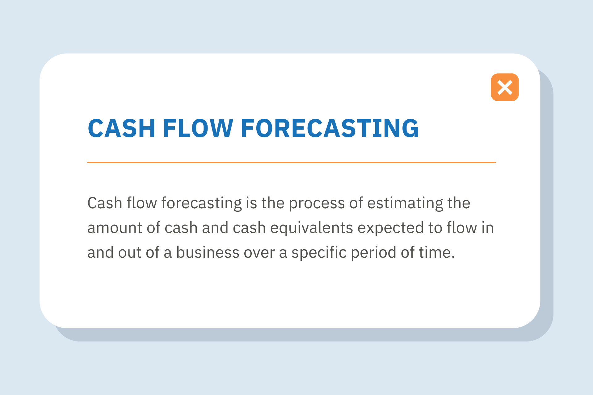 Cash Flow Forecasting