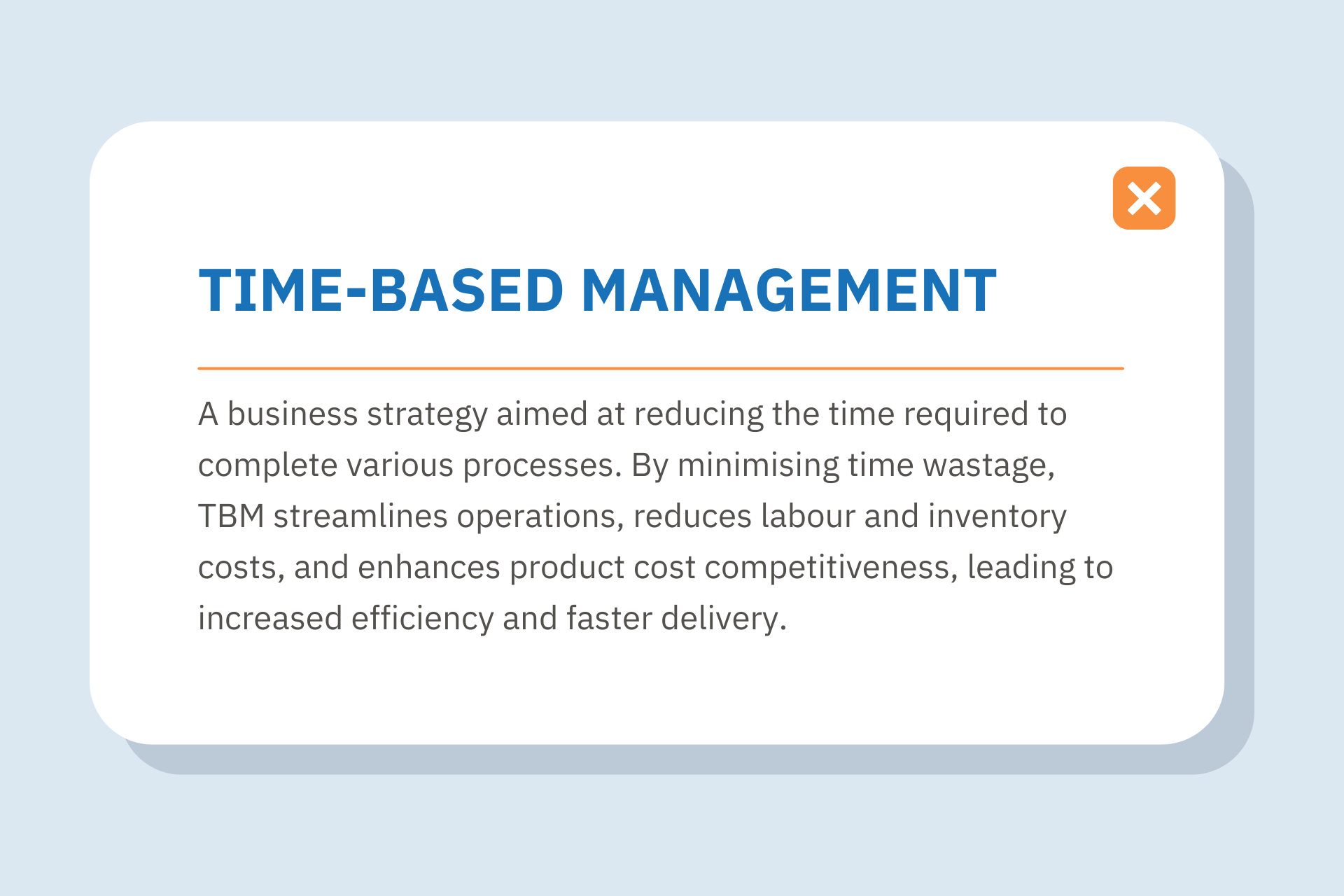 Time-Based Management